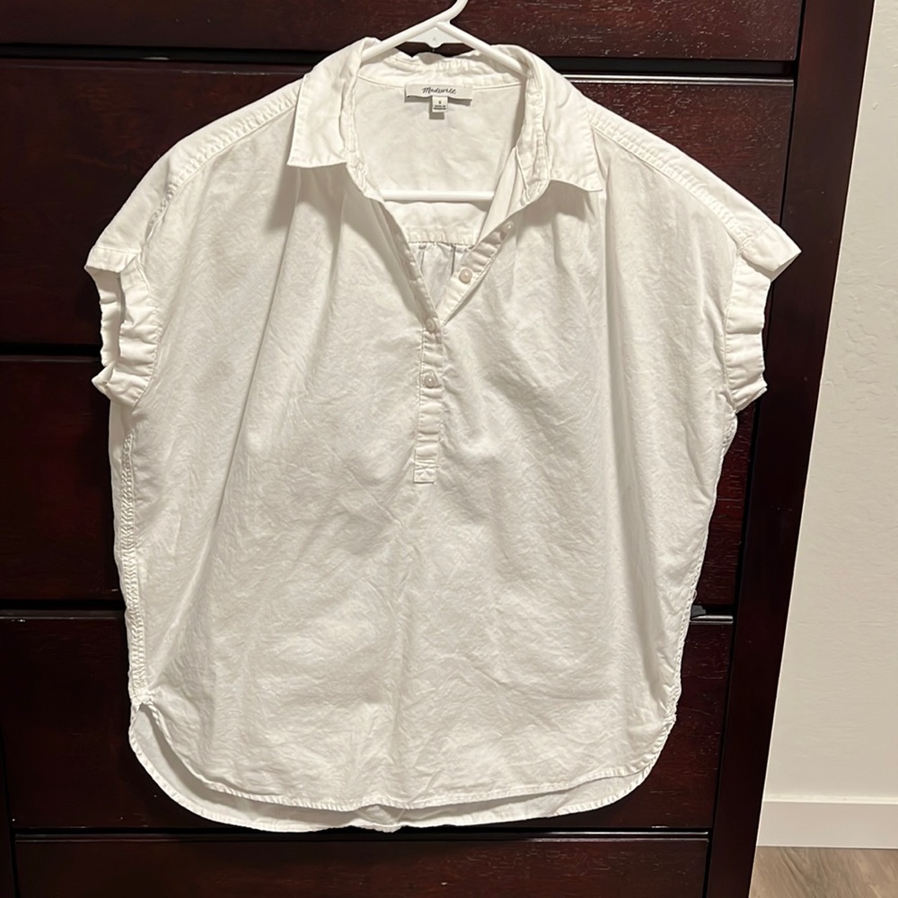 Madewell oversized white top